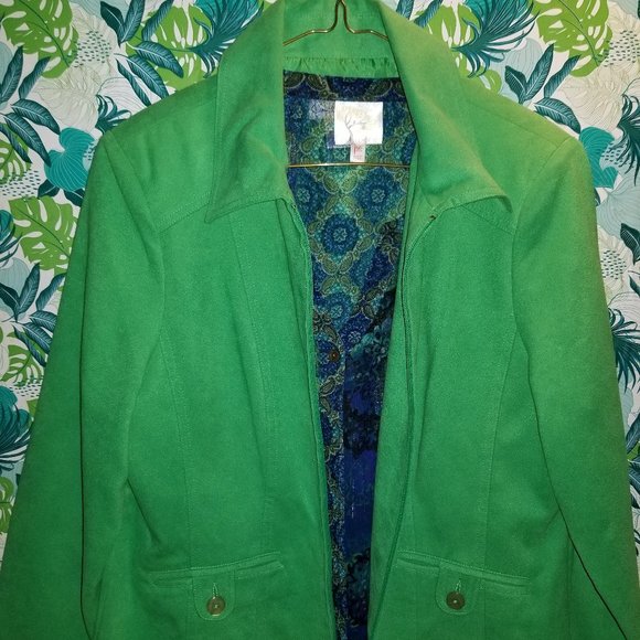 Carroll Reed Sz 8 Ultra suede jacket - Picture 2 of 5